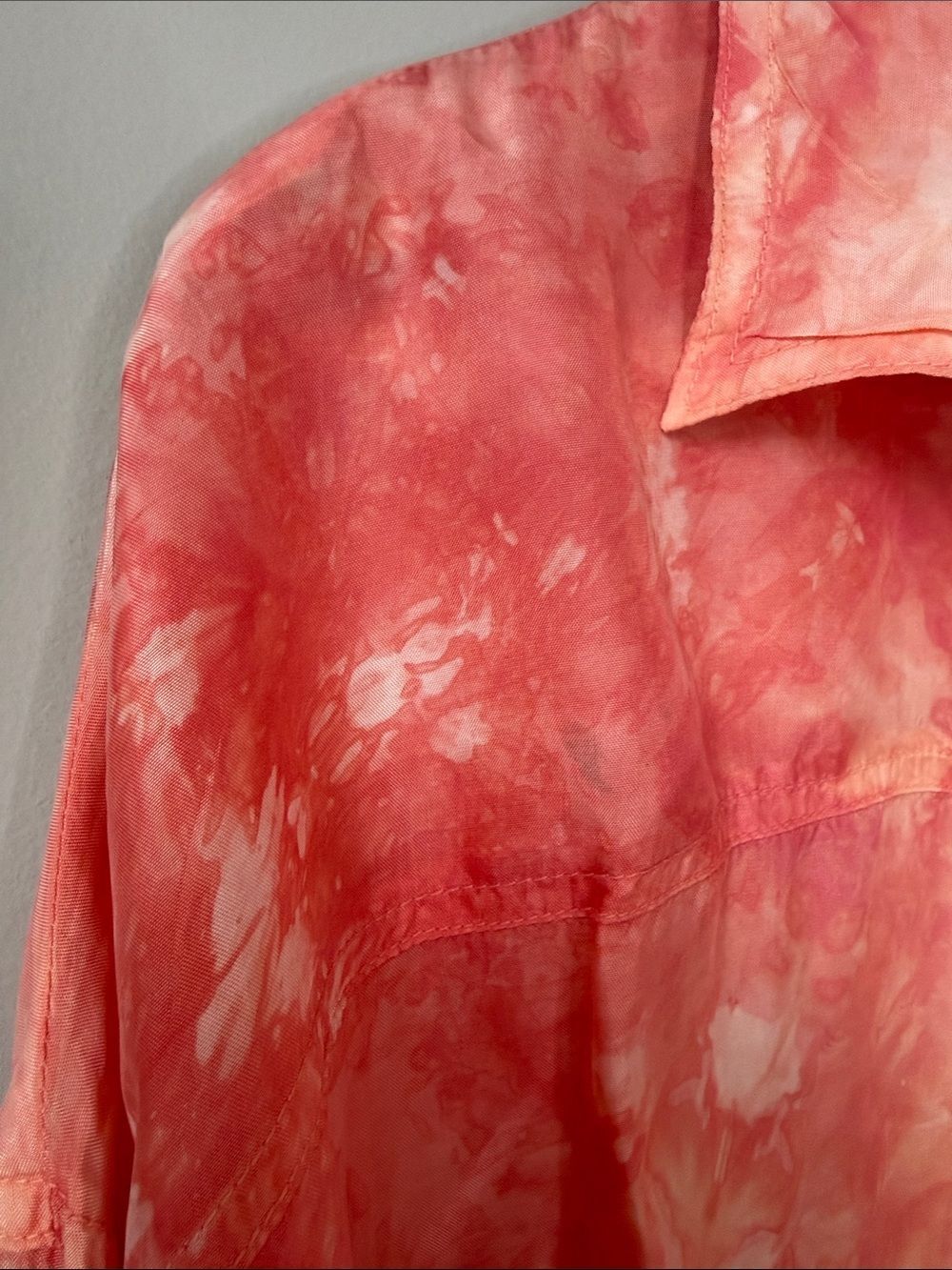 Johnny Was Pete & Greta Boho Tie-Dye Oversized Button Down Shirt - Picture 5 of 8